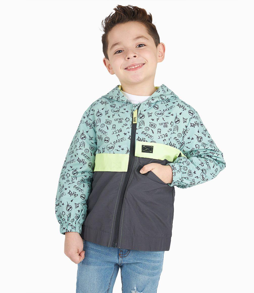 Chaqueta Niño Con Gorro Verde 4 Kids-7