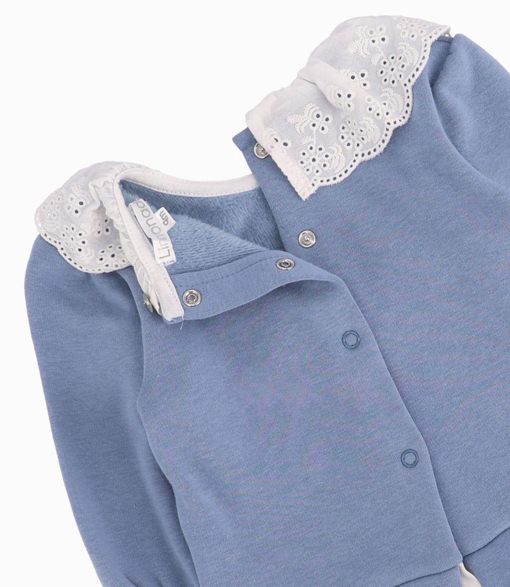 Conjunto Recién Nacida Mariposa Y Vuelos Limonada Celeste-3