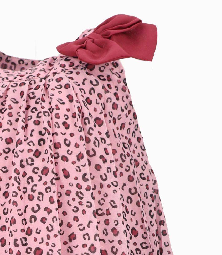 Vestido niña cuello halter palo rosa Limonada-2