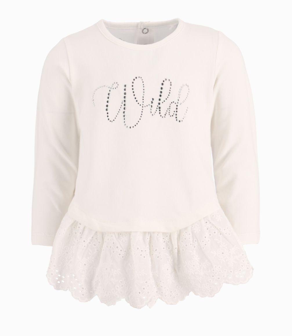 Polera Bebé Niña Con Vuelos Limonada Crudo-0