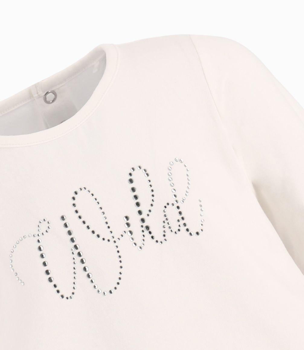 Polera Bebé Niña Con Vuelos Limonada Crudo-1
