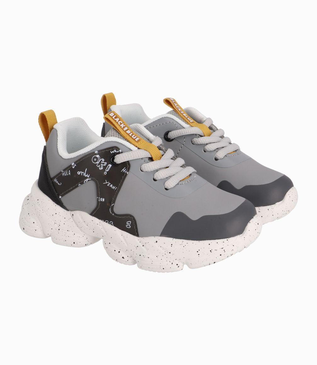 Zapatilla Bebé Deportiva Gris-0