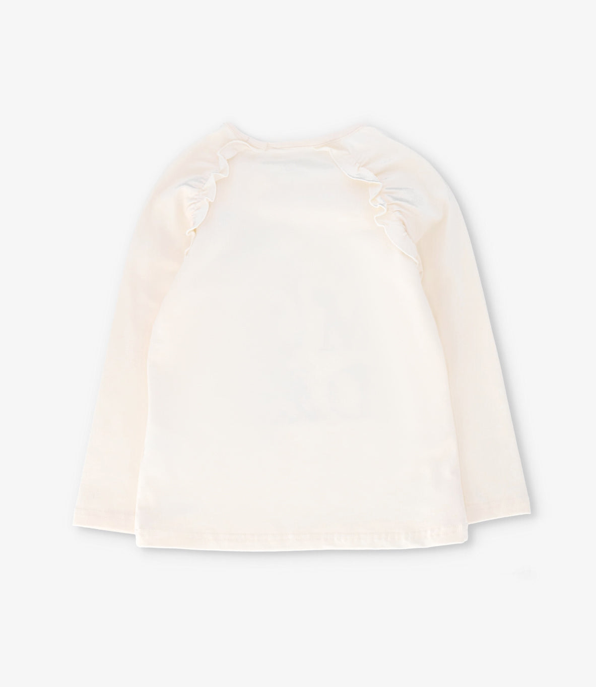 Polera manga larga niña con gato crudo Limonada-2