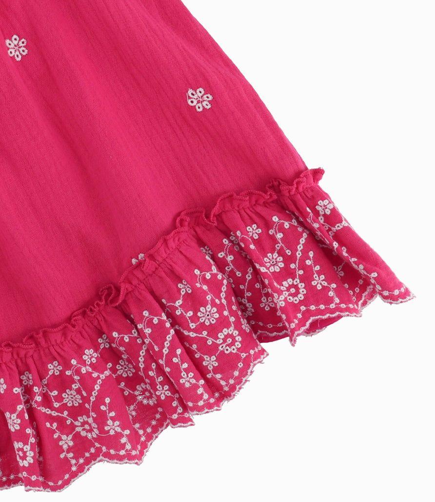Vestido Bebé Con Flores Bordadas-4