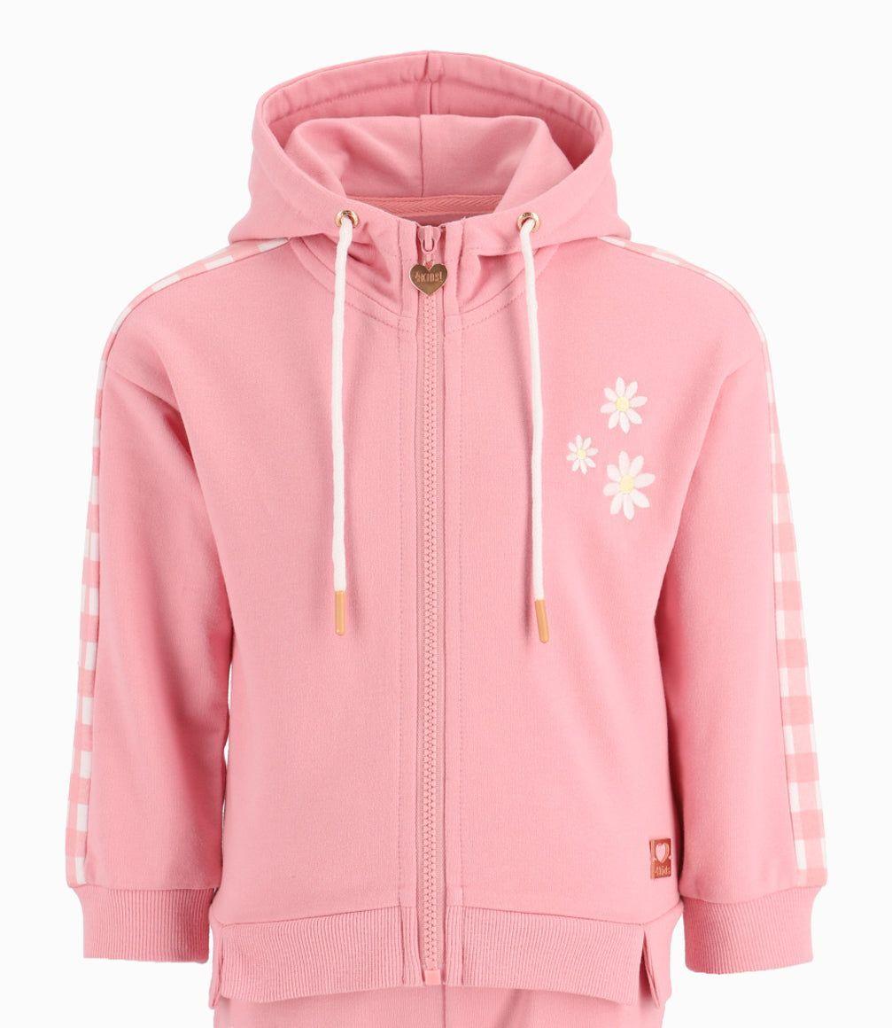 Conjunto Niña Cuadrillé Rosado 4 Kids-9