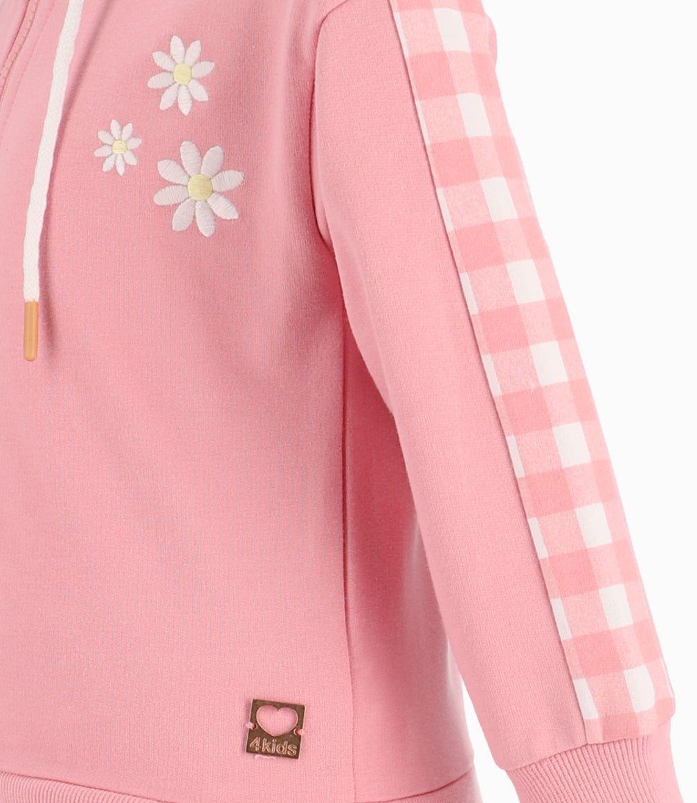 Conjunto Niña Cuadrillé Rosado 4 Kids-13
