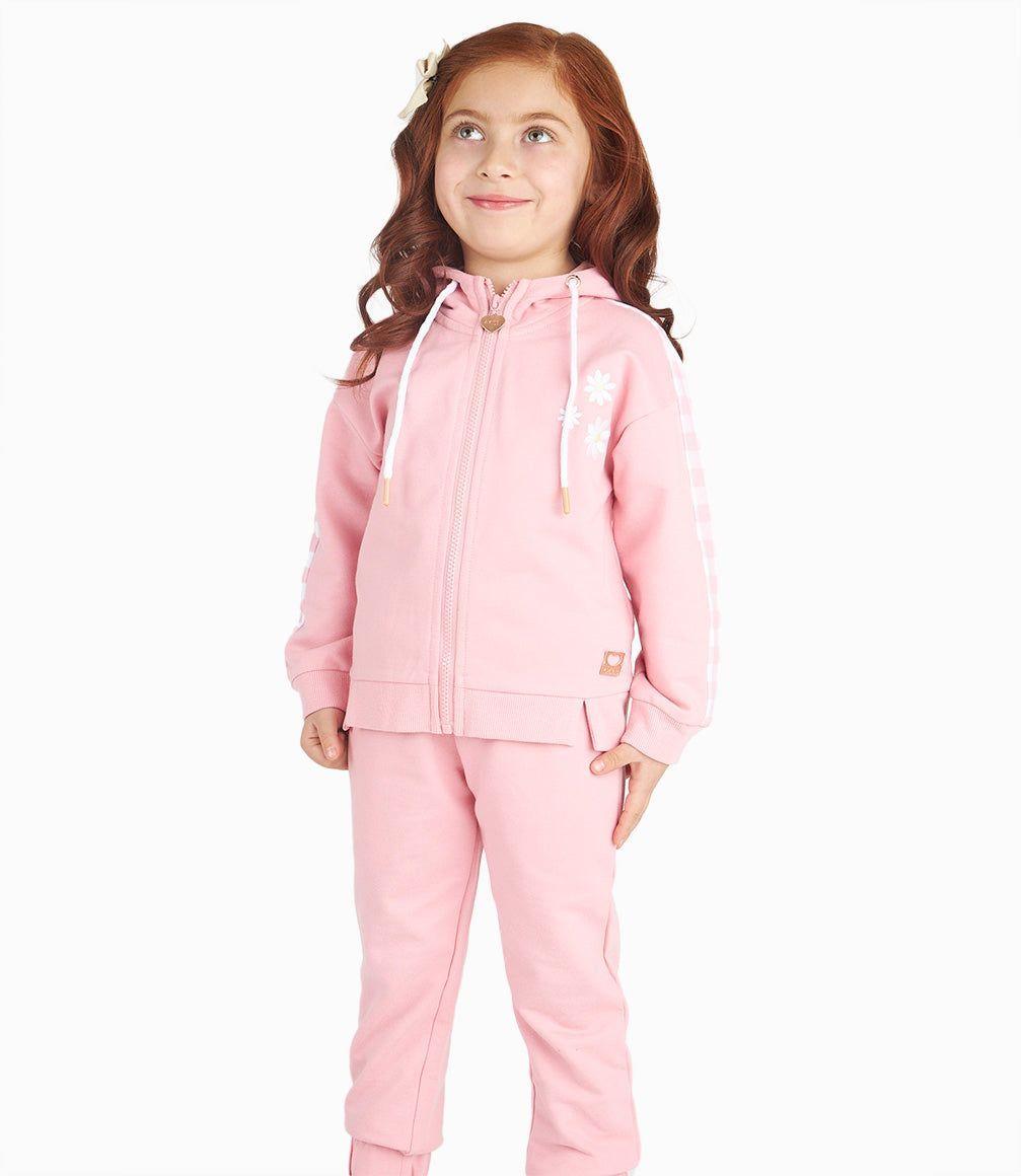 Conjunto Niña Cuadrillé Rosado 4 Kids-11