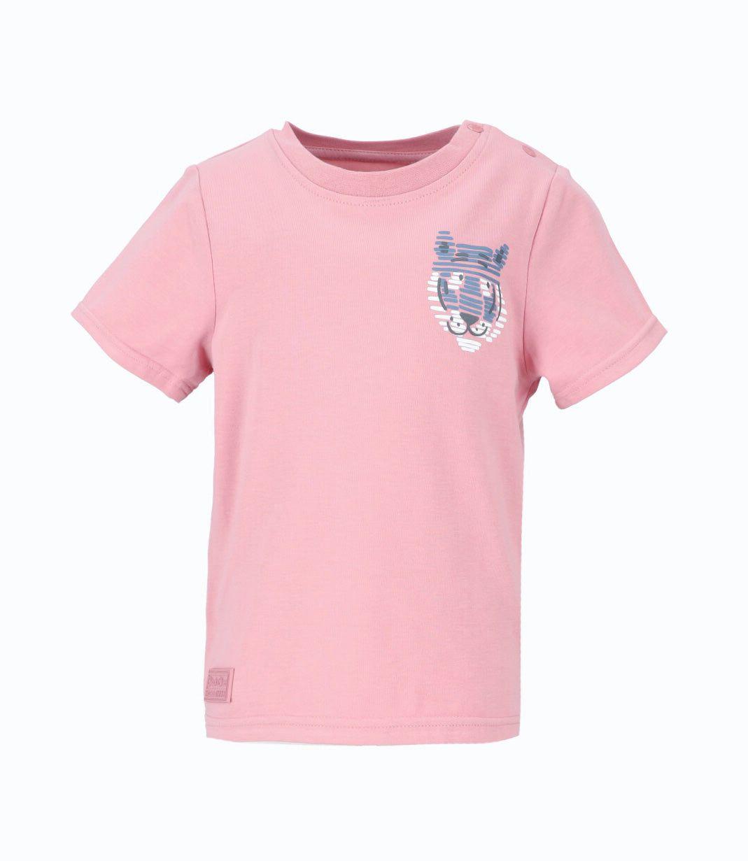 Polera manga corta bebé con tigre rosado Black and Blue-1