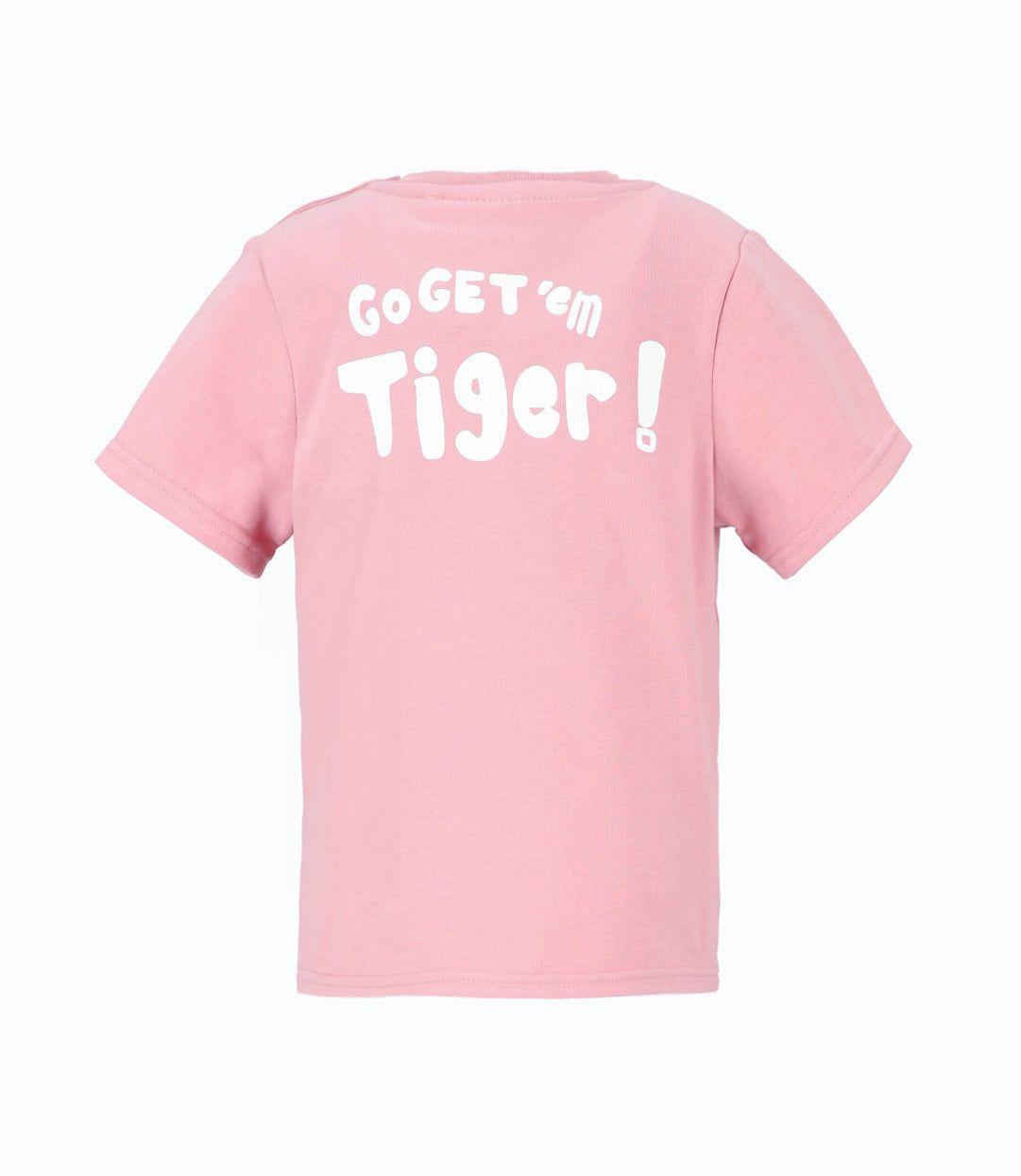 Polera manga corta bebé con tigre rosado Black and Blue-2