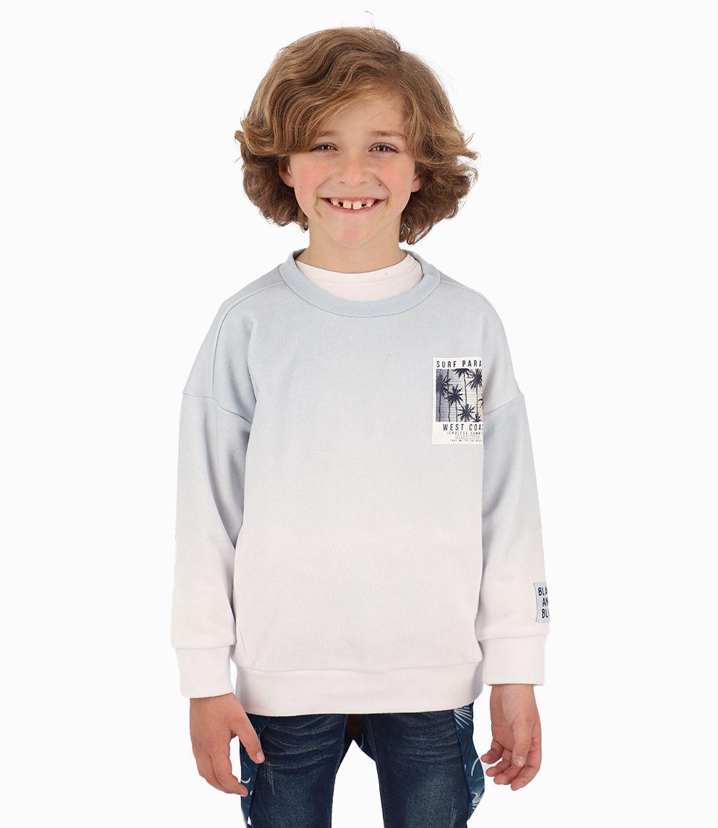 Polerón Degradé Niño Celeste Black and Blue-0