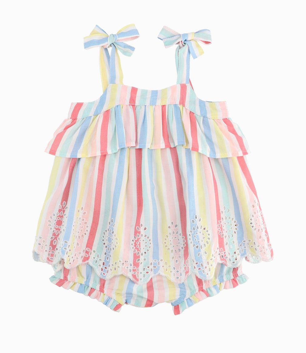 Vestido Recién Nacida Bordado Varios-4