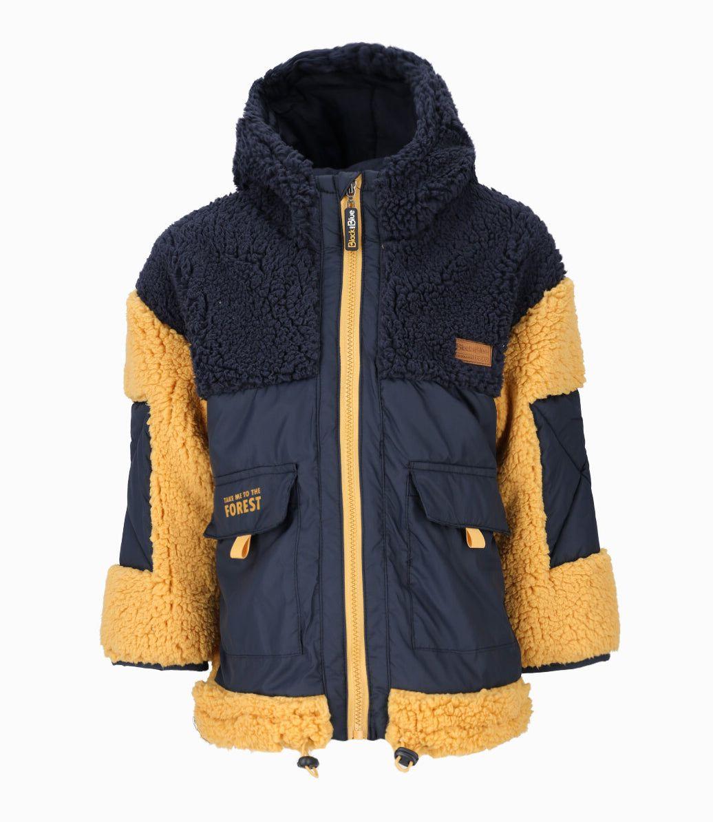 Chaqueta niño sherpa azul marino Black and Blue-0