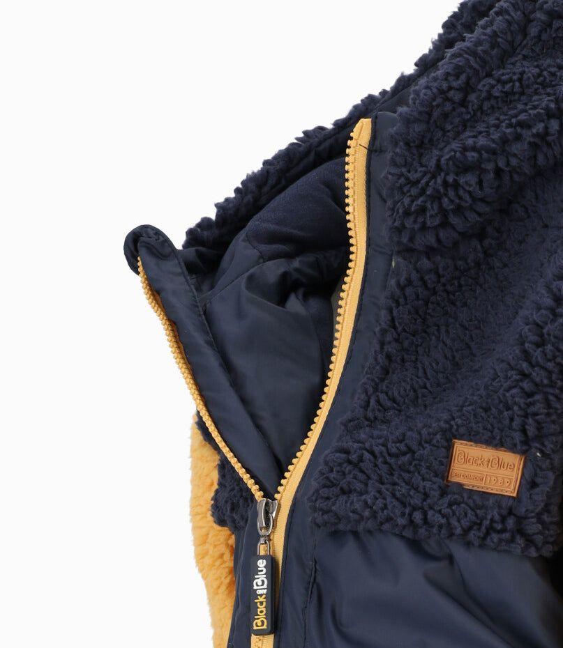 Chaqueta niño sherpa azul marino Black and Blue-2