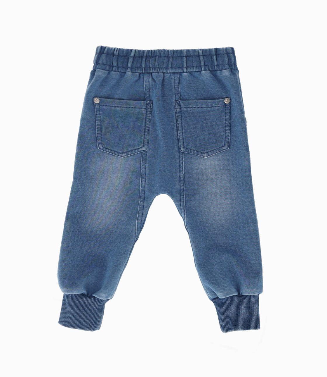 Jeans bebés con perrito celeste Limonada-1