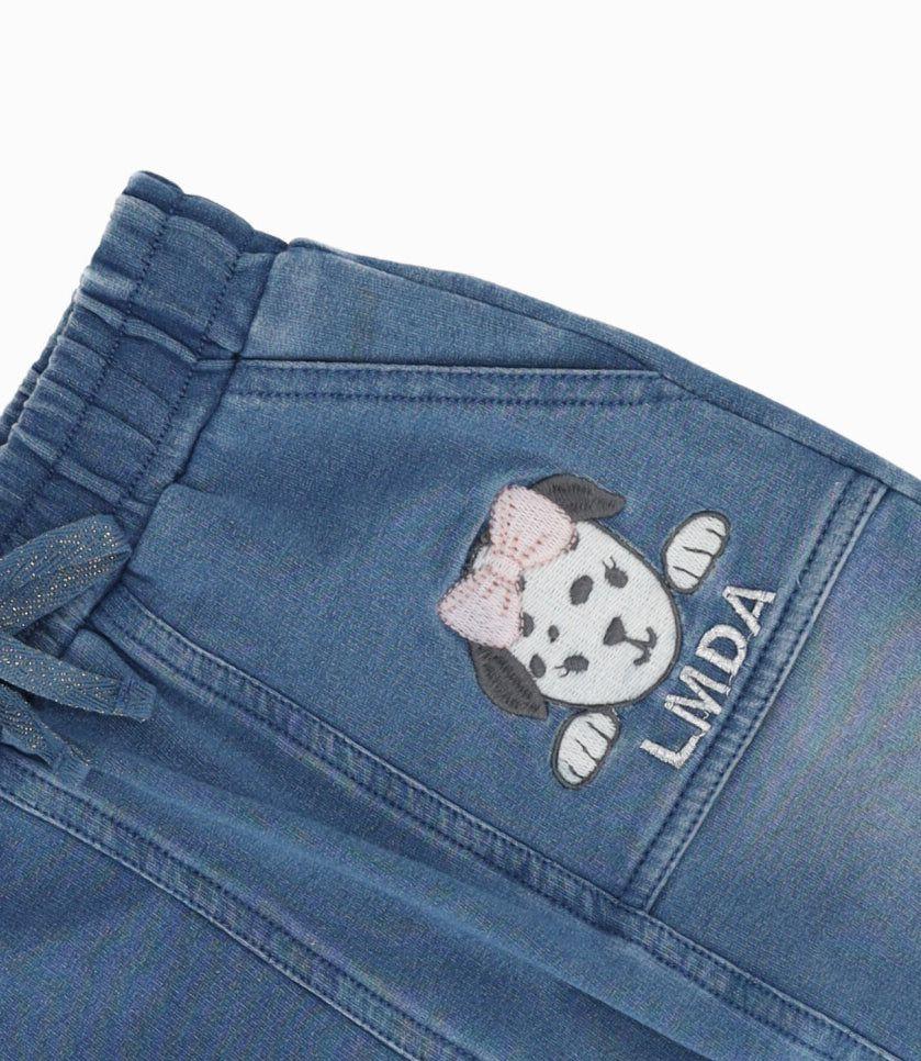 Jeans bebés con perrito celeste Limonada-2