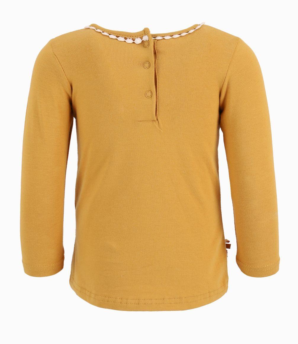 Polera Bebé Niña Con Elefante Limonada Mostaza-1