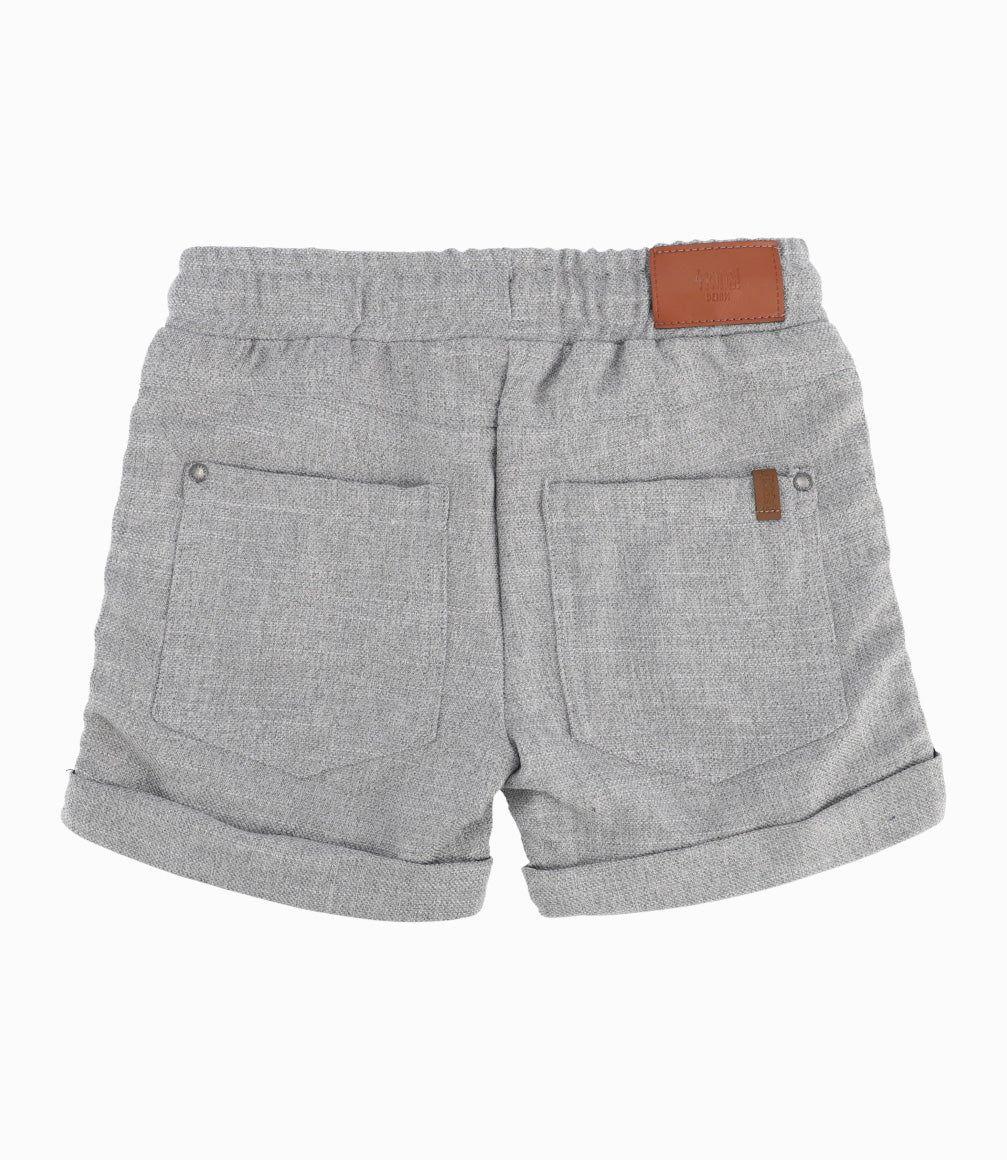 Bermuda Niño Básico Gris-3