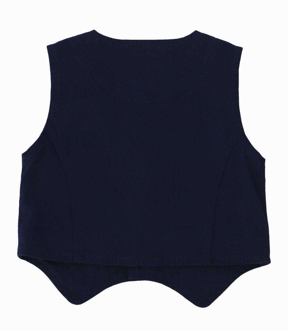 Chaqueta Bebé Tres botones Black and Blue Azul Marino-2