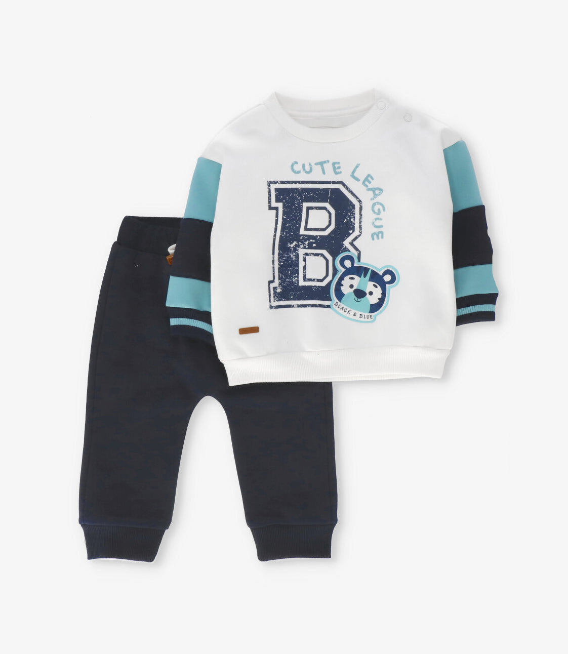 Buzo bebé cute league azul marino Black and Blue-0