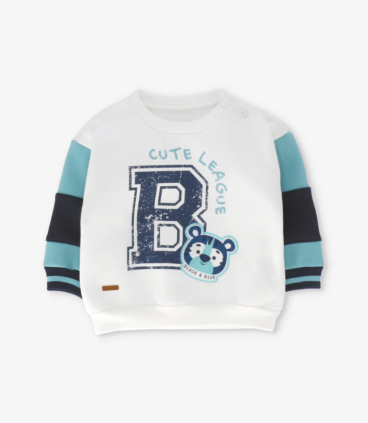 Buzo bebé cute league azul marino Black and Blue-1