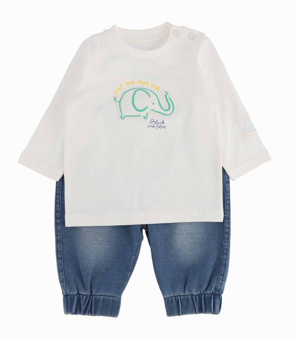 Conjunto Recién Nacido De Polera Y Pantalón-0