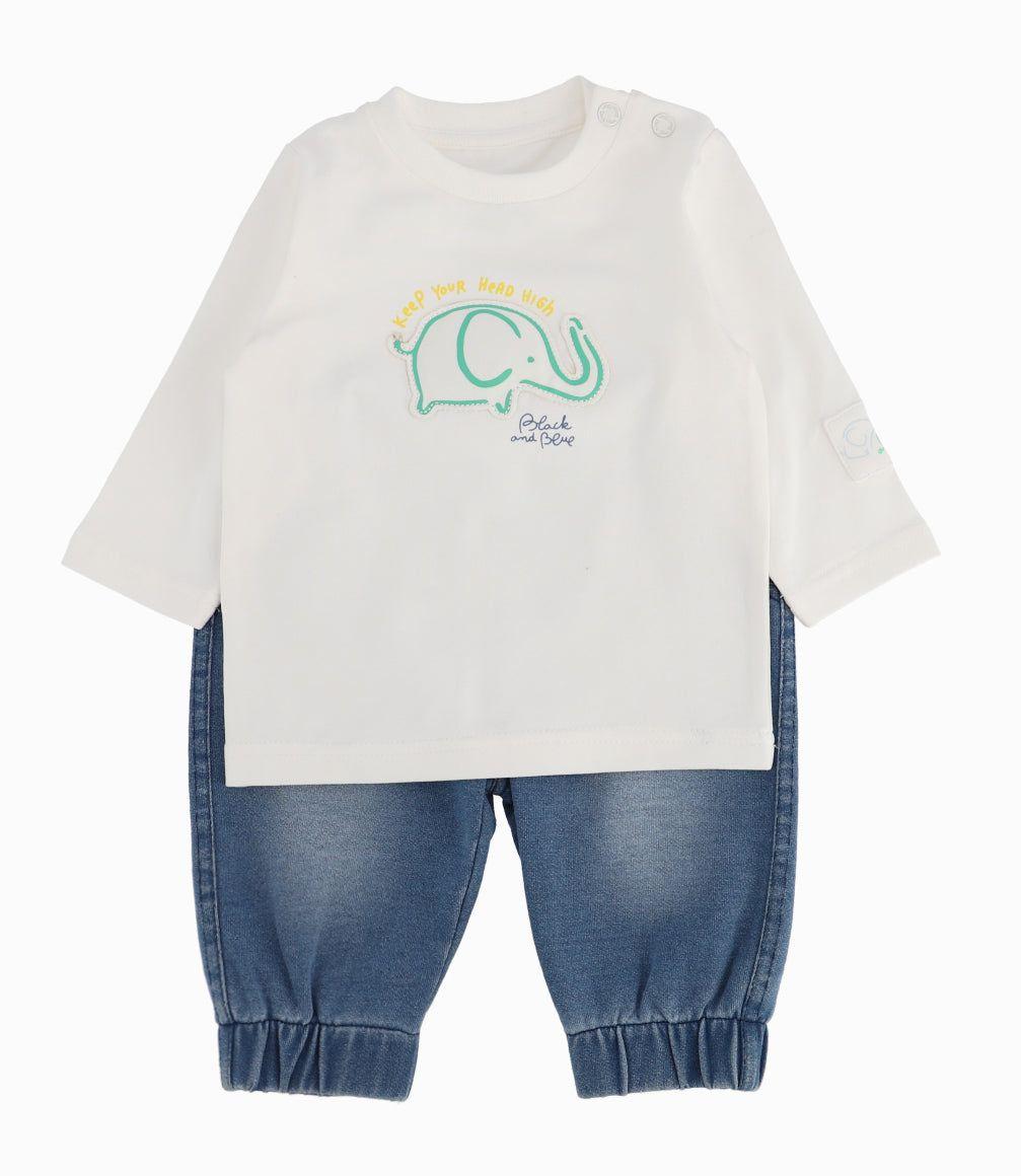 Conjunto Recién Nacido De Polera Y Pantalón-9