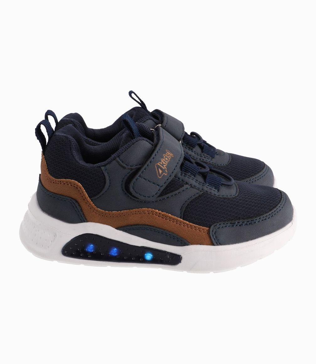 Zapatilla Caminante Con Luces 4 Kids Base Negro-3