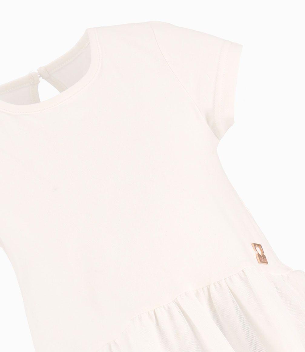 Conjunto Polera Con Calza Estampada Niña Blanco 4 Kids-2