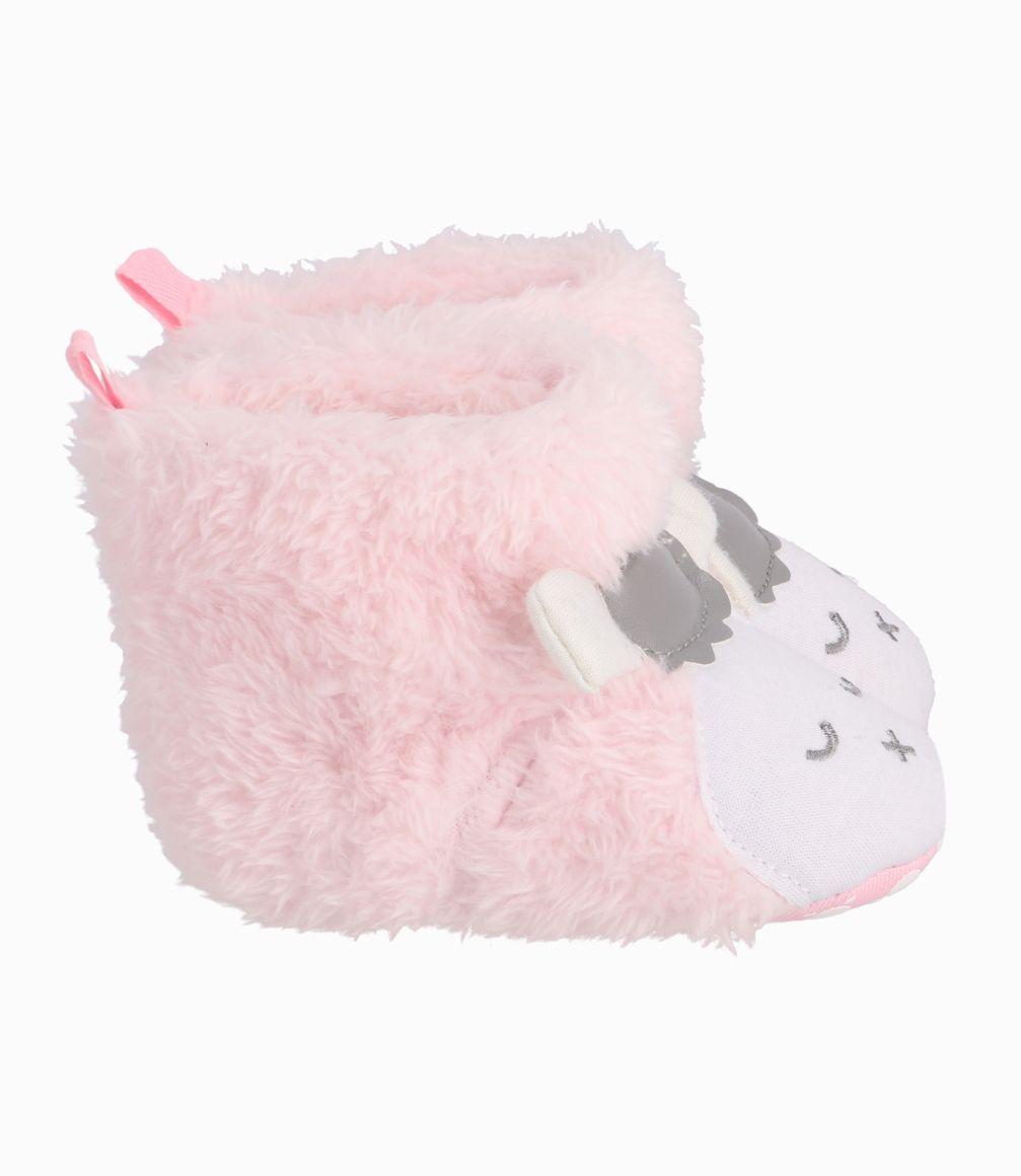 Pantuflas Recién Nacida Con Ovejita 4 Kids Rosado-1