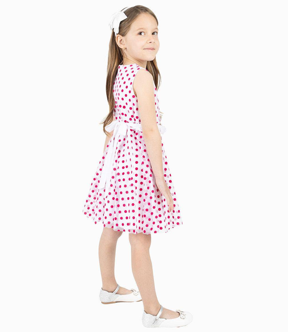 Vestido Niña Con Puntos-5