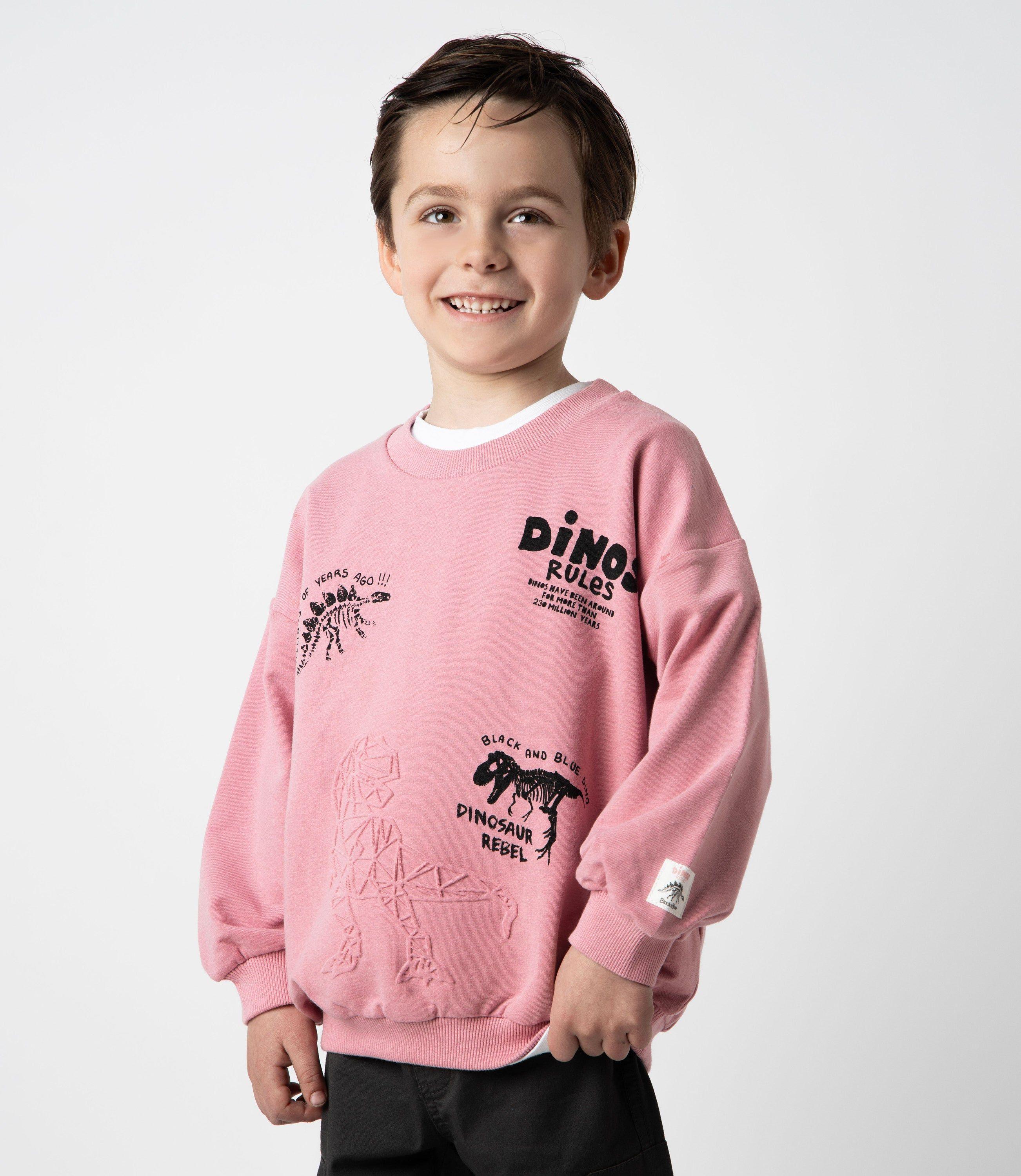 Polerón niño dinos rules rosado Black and Blue-0