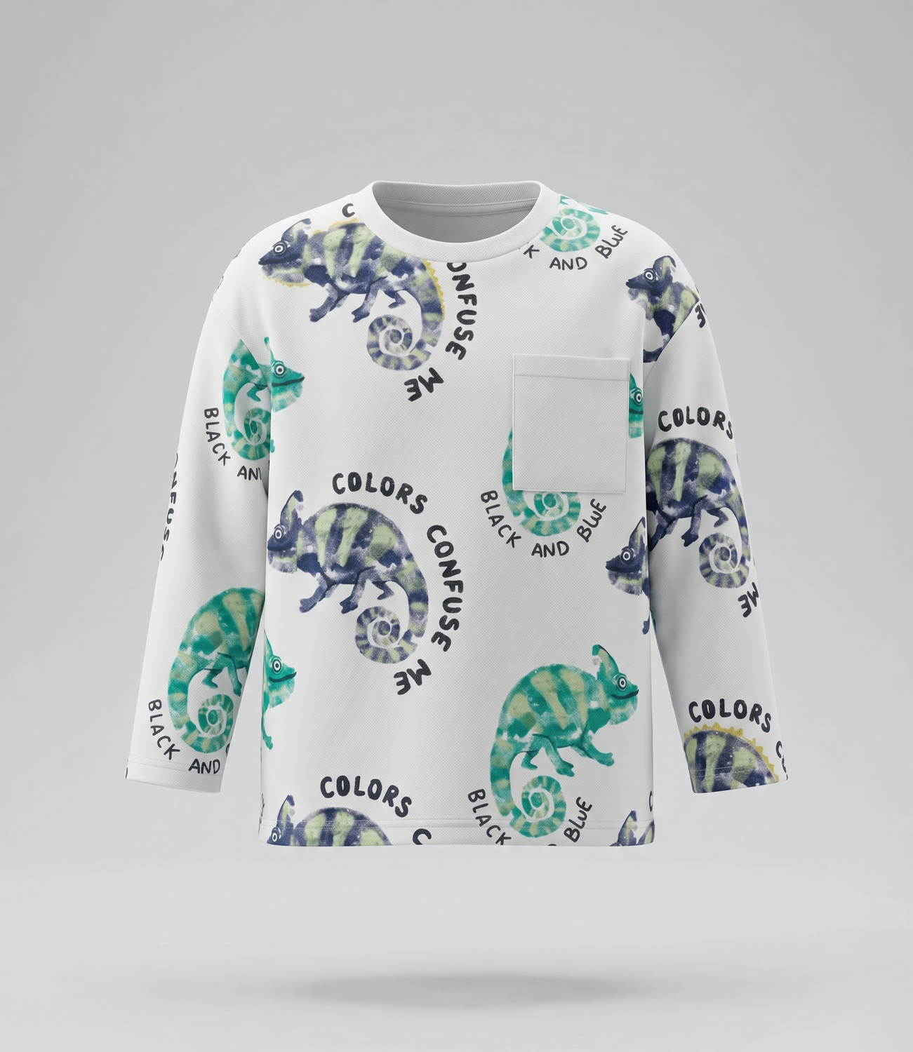 Polera manga larga niño  B11011270203 crudo Black and blue-0