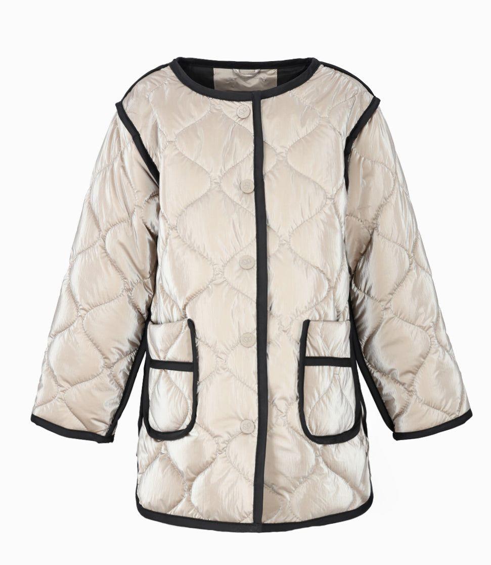 Parka niña quilt gris Limonada-0