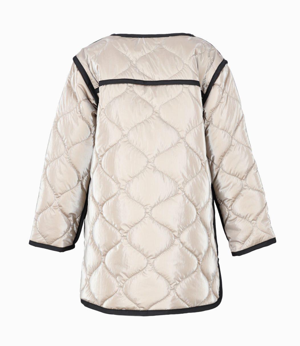 Parka niña quilt gris Limonada-1