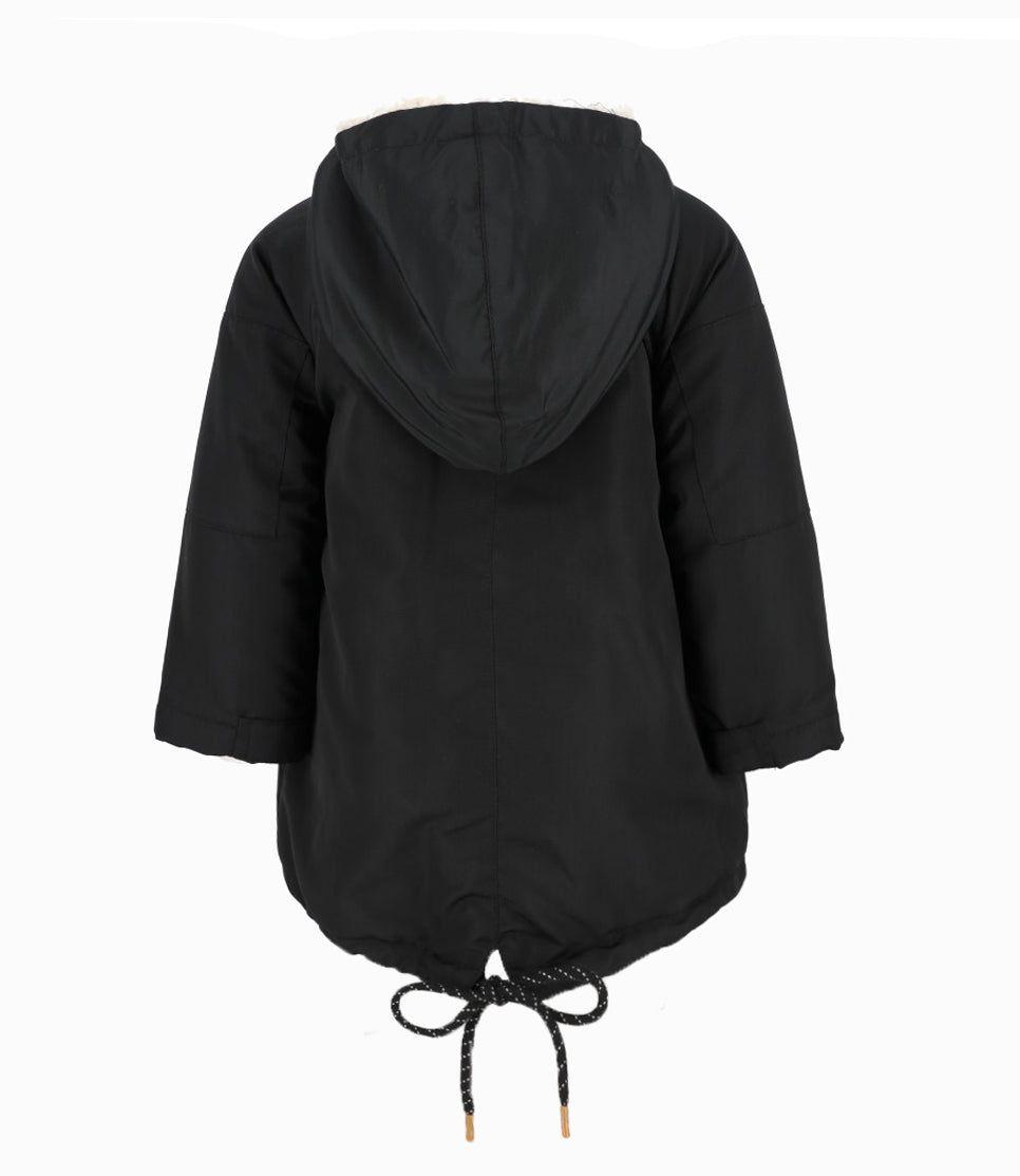 Abrigo bebés impermeable negro Black and Blue-1