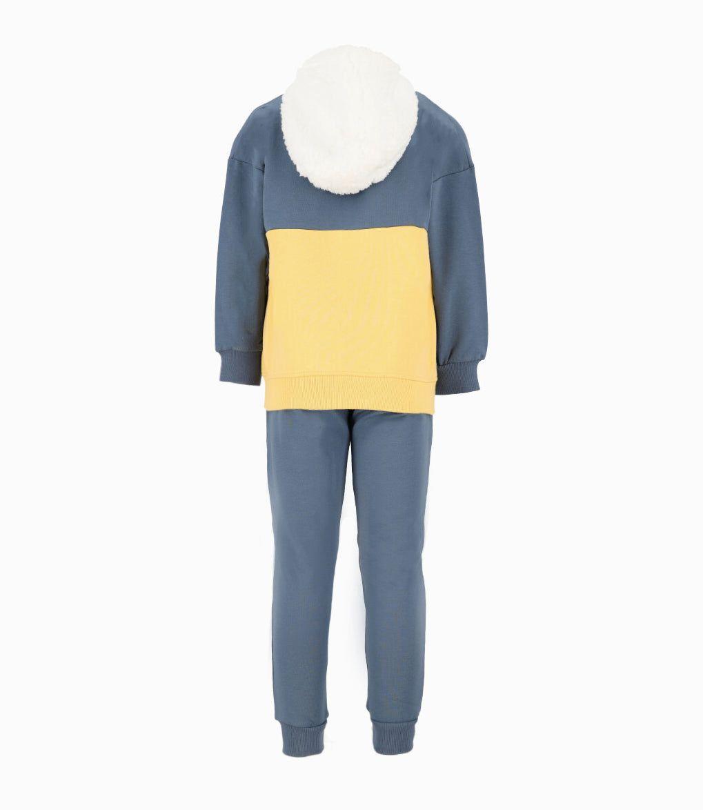Conjunto niño de polerón y pantalón azul Black and Blue-1