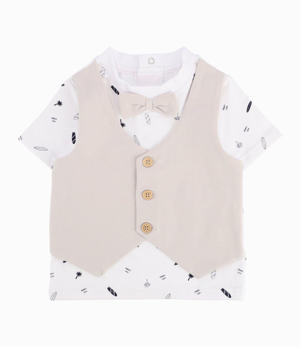 Conjunto Recién Nacido Vest Beige-3