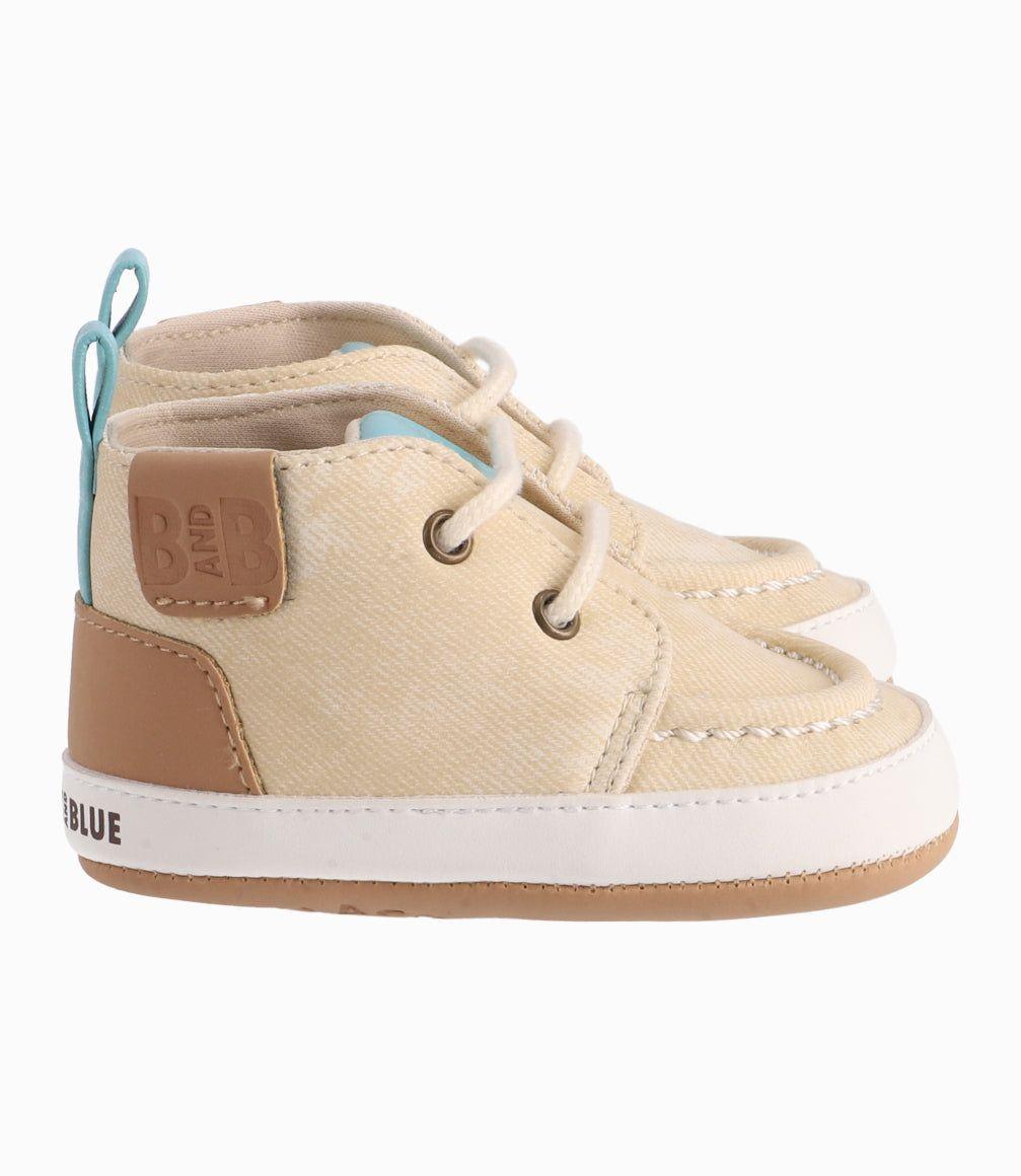 Zapato Recien Nacido Casual Black And Blue Beige-4