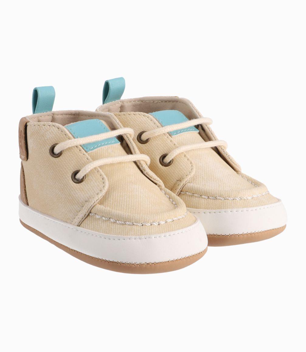 Zapato Recien Nacido Casual Black And Blue Beige-0