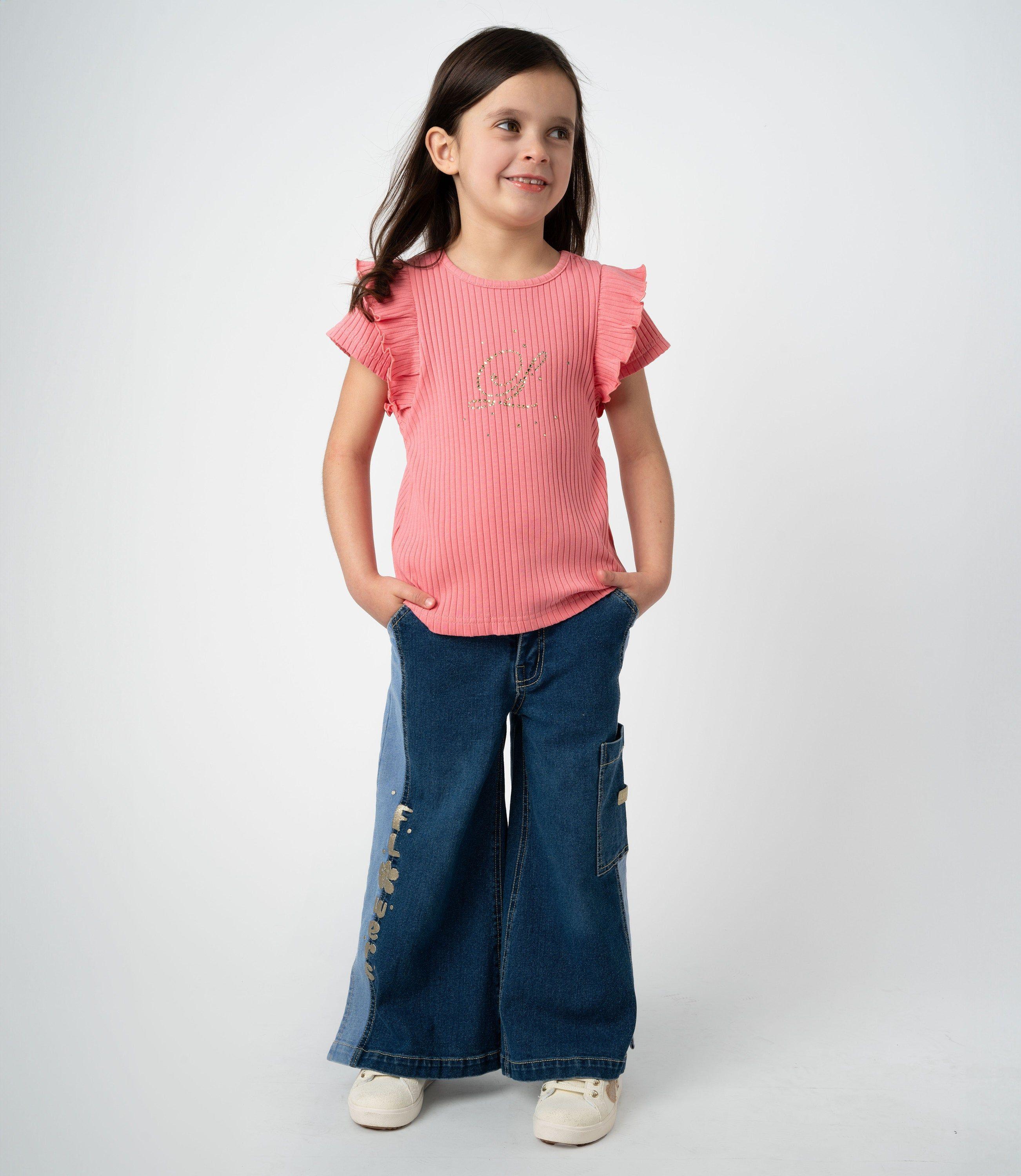 Jeans niña bicolor azul Limonada-0