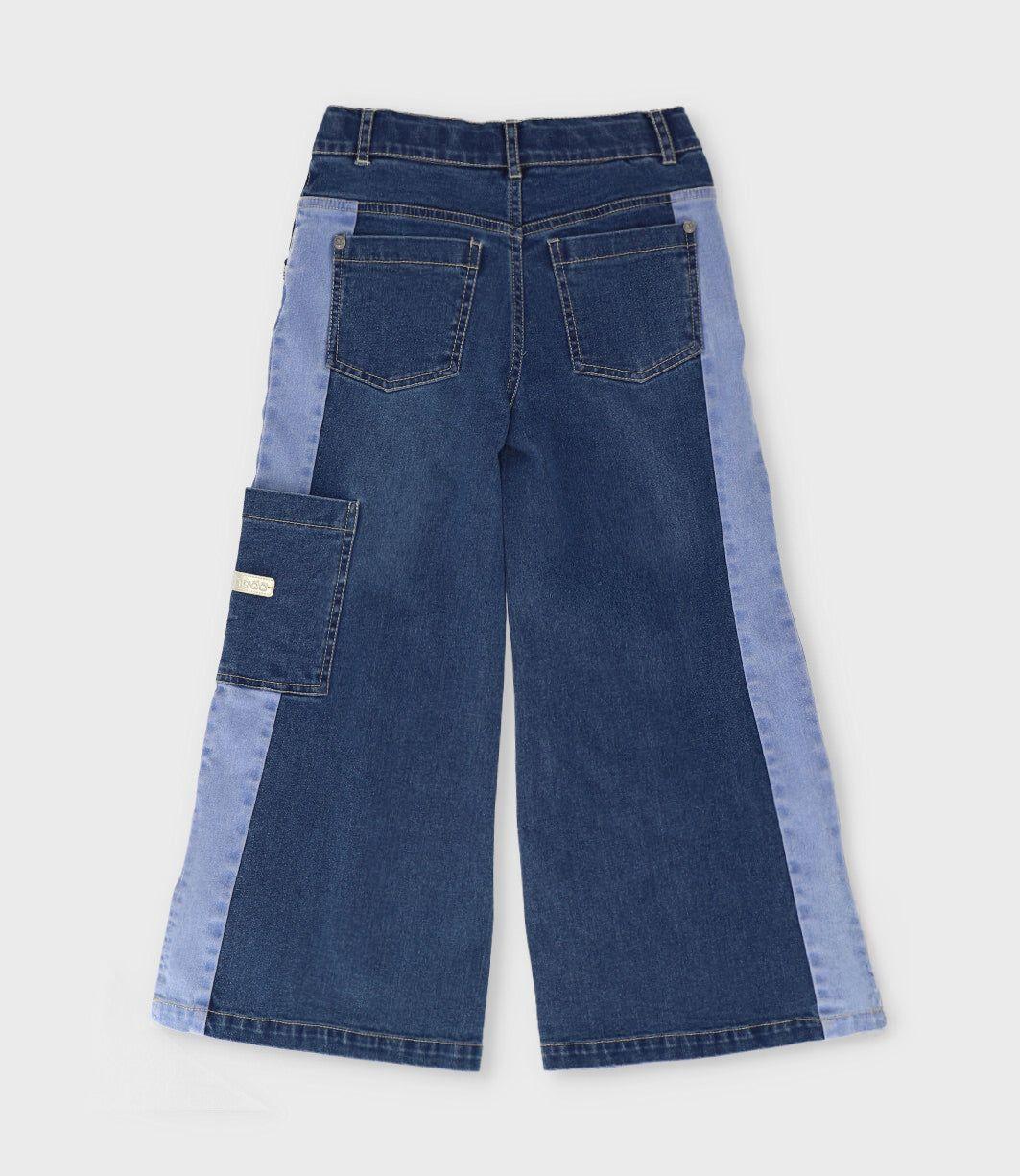 Jeans niña bicolor azul Limonada-2