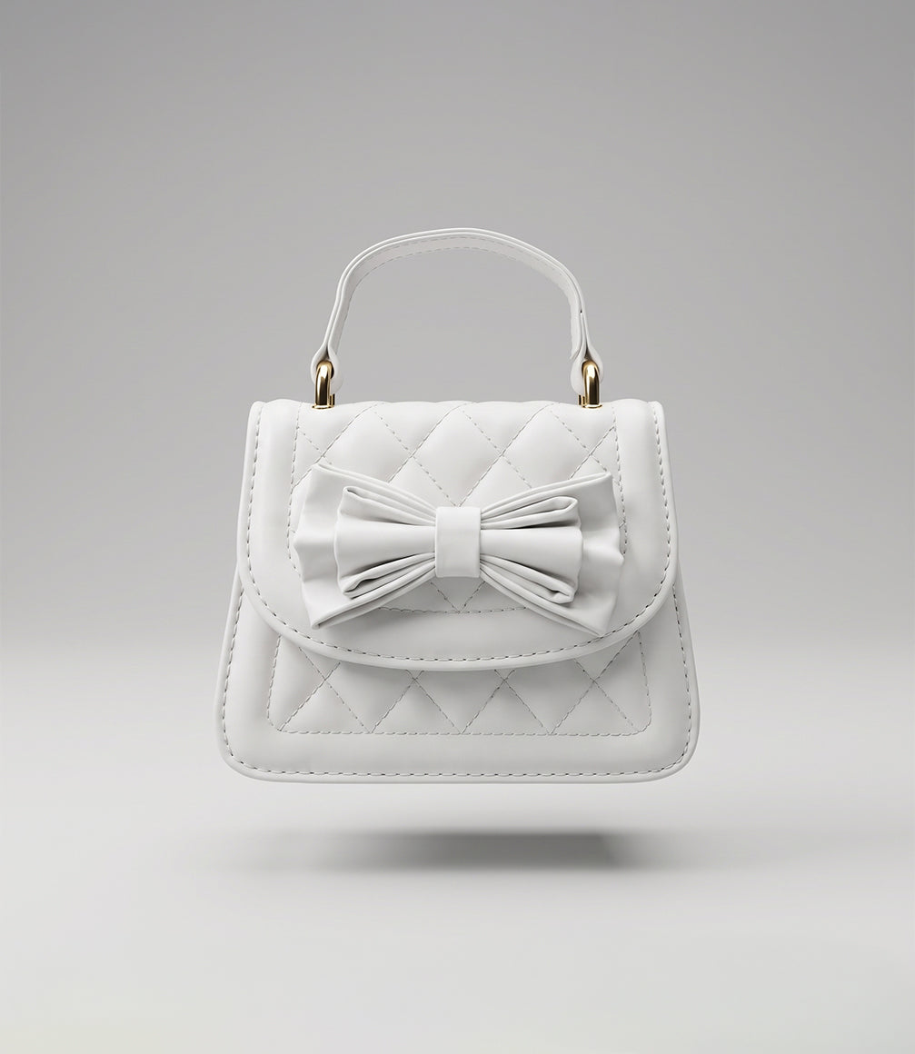Cartera niña con lazo L91671270299 blanca Limonada-0