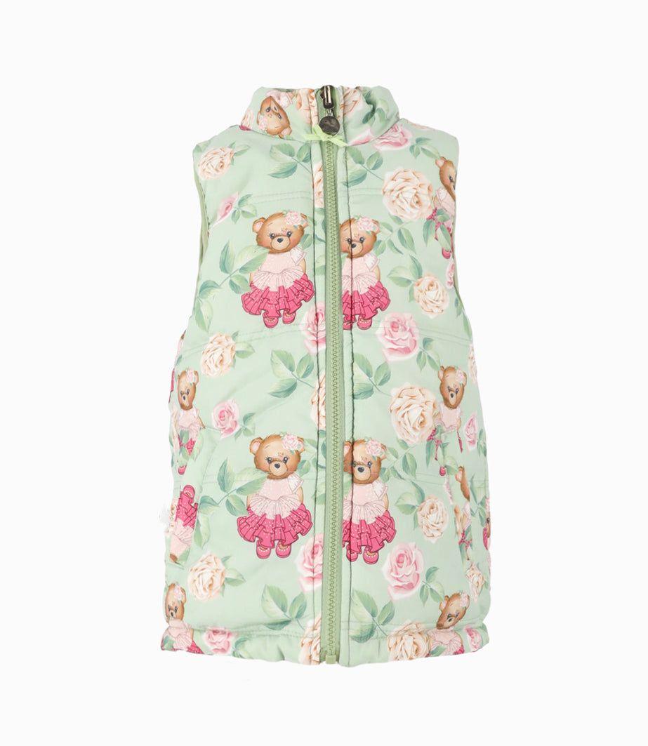 Parka niña reversible verde Limonada-1