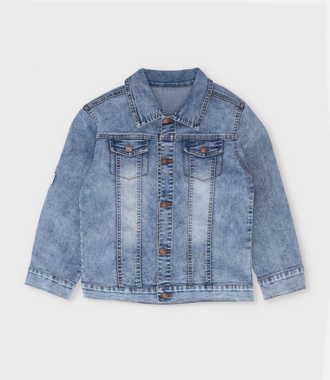 Chaqueta niño denim azul Black and Blue-0