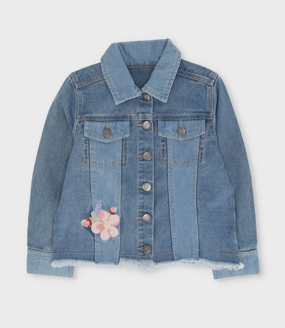 Chaqueta niña de jeans celeste Limonada-0