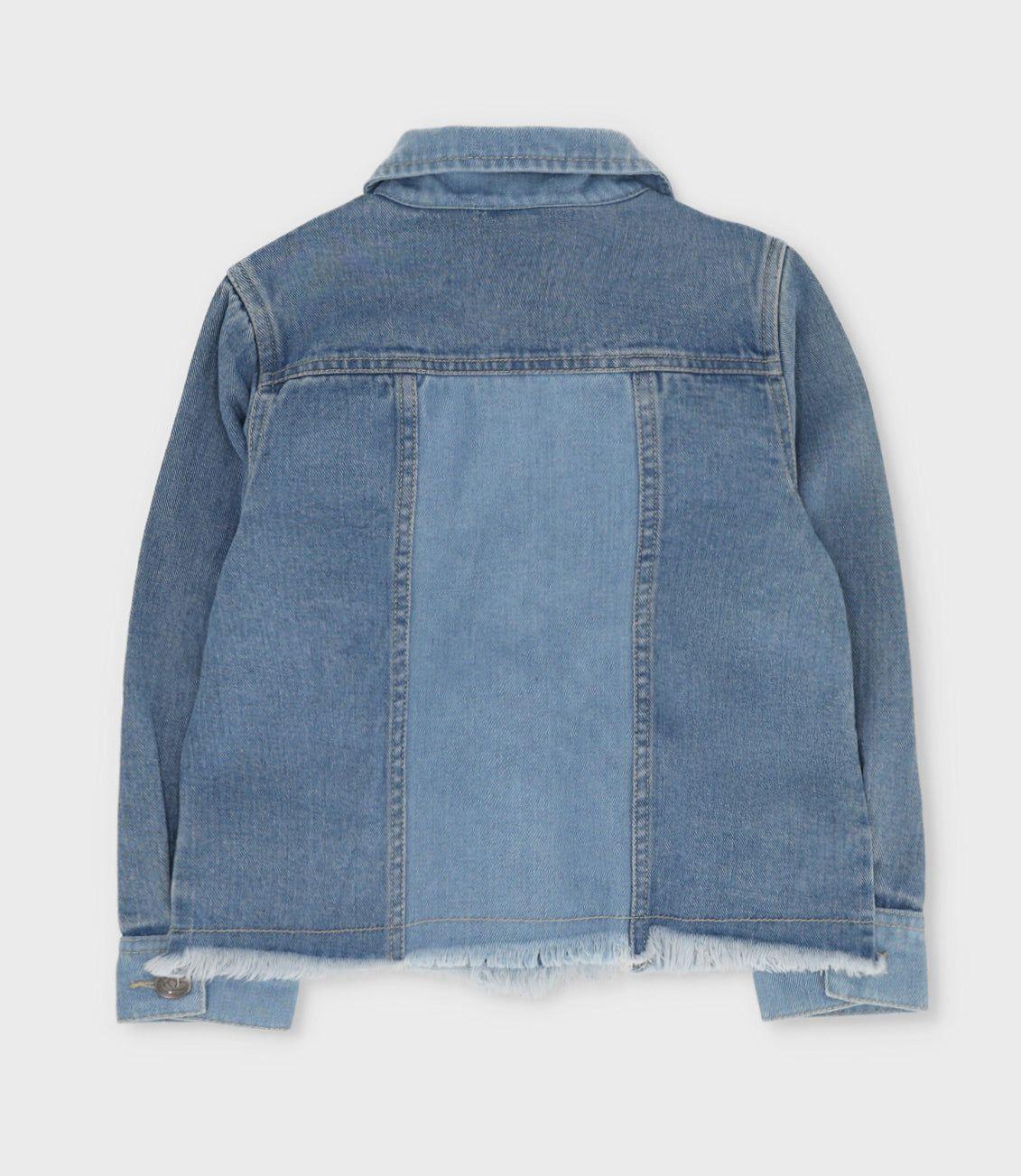 Chaqueta niña de jeans celeste Limonada-1