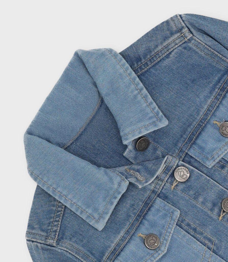 Chaqueta niña de jeans celeste Limonada-2