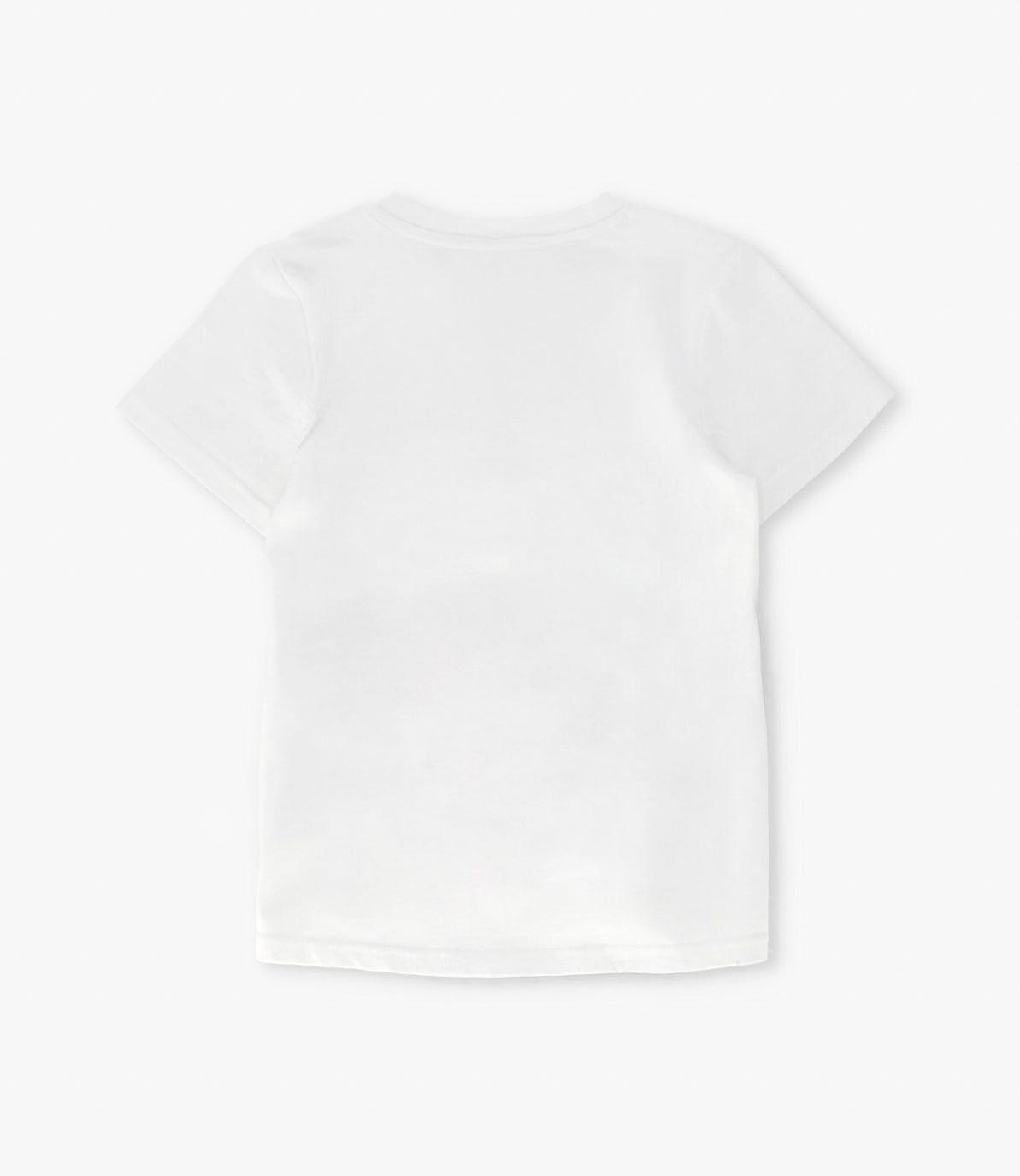 Polera manga corta niño con diseño crudo Black and Blue-2