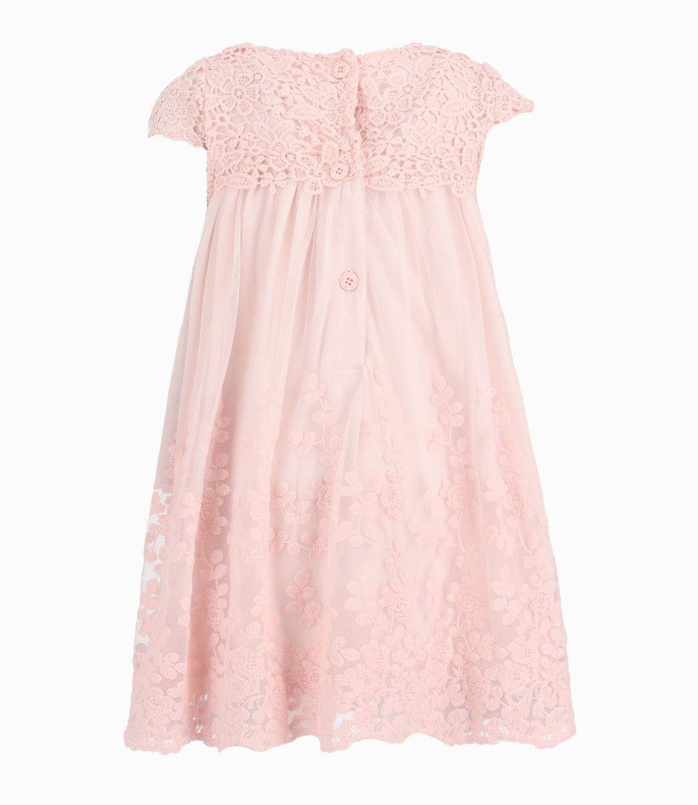 Vestido Bebé Ocasión Formal Palo Rosa-3