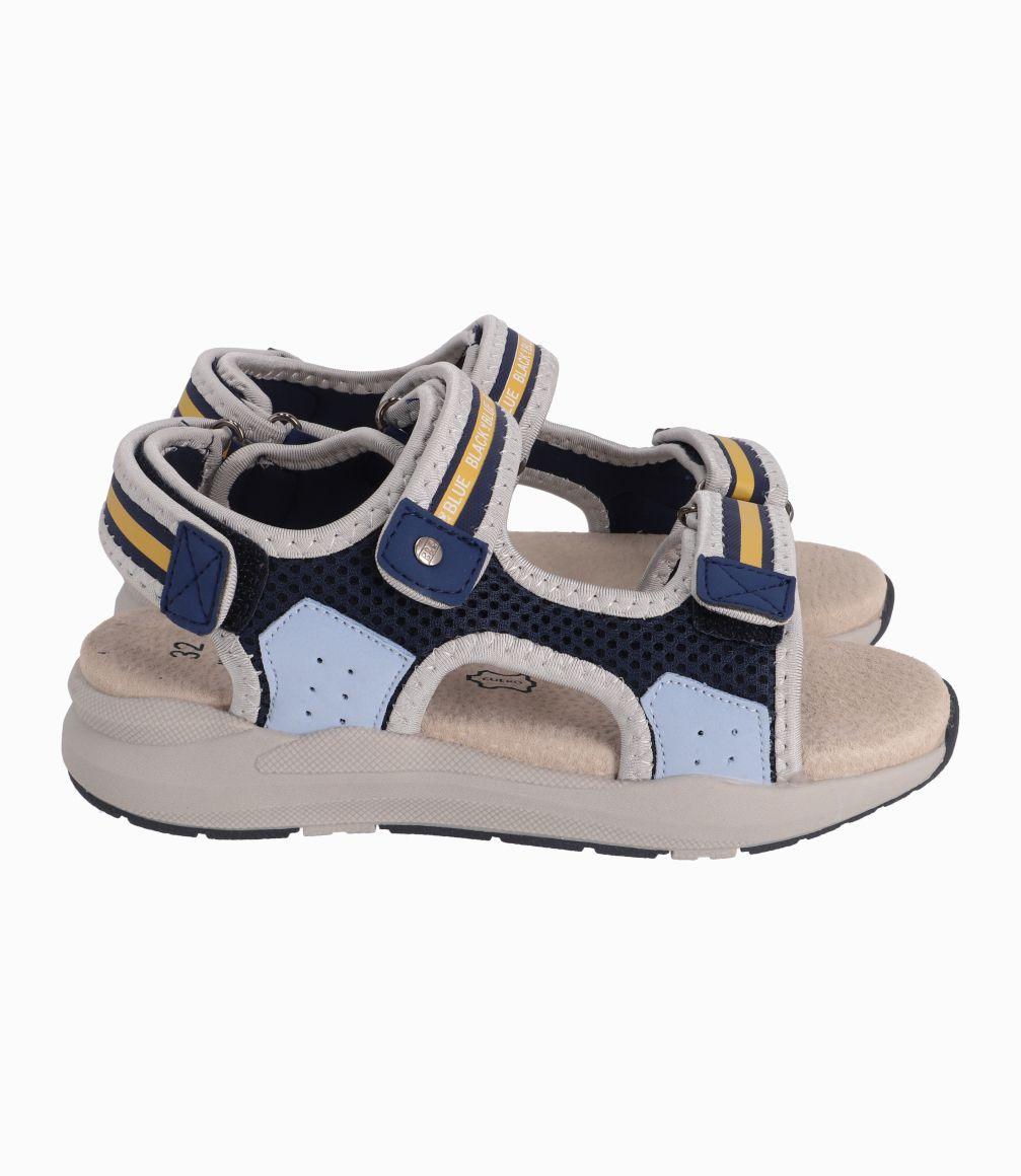 Sandalia Chunky Niño Azul Black and Blue-1